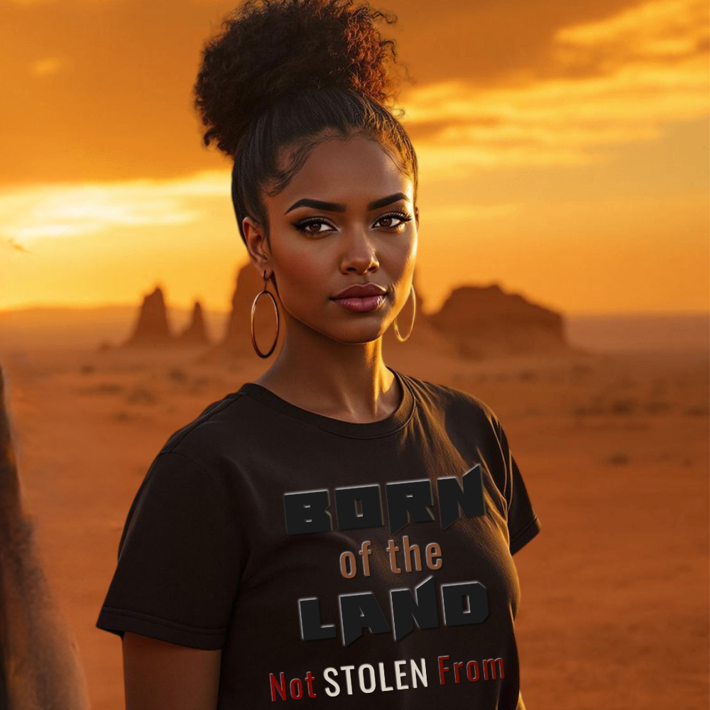 Born of the Land, Not Stolen From It t-shirt